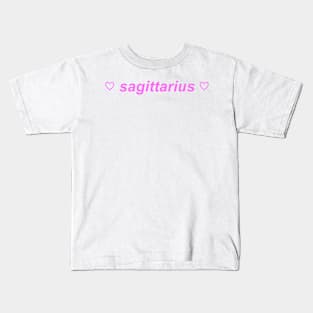 "sagittarius" ♡ Y2K zodiac slogan Kids T-Shirt